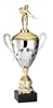Premium Metal Gold/Silver<BR> Female Billiards Trophy Cup<BR> 20 Inches