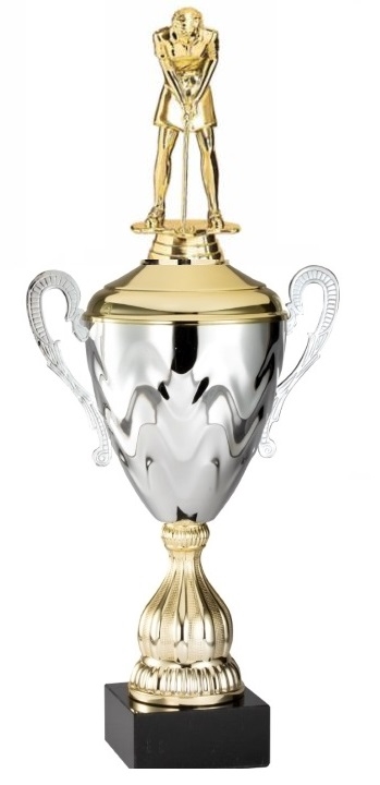 Premium Metal Gold/Silver<BR> Female Putter Trophy Cup<BR> 20 Inches