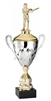 Premium Metal Gold/Silver<BR> Lady Skeet Shooter Trophy Cup<BR> 20 Inches