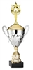 Premium Metal Gold/Silver<BR> Female Victory With Star Trophy Cup<BR> 20 Inches