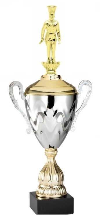 Premium Metal Gold/Silver<BR> Chef Trophy Cup<BR> 20 Inches