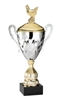 Premium Metal Gold/Silver<BR> Chicken Trophy Cup<BR> 20 Inches