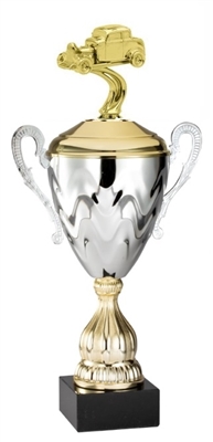 Premium Metal Gold/Silver<BR> Hot Rod Trophy Cup<BR> 20 Inches