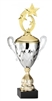 Premium Metal Gold/Silver<BR> Shooting Star Trophy Cup<BR> 20 Inches