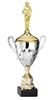 Premium Metal Gold/Silver<BR> Beauty Queen Trophy Cup<BR> 20 Inches