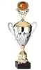 Premium Metal Gold/Silver<BR> Pickleball Flame Logo Trophy Cup<BR> 20 Inches