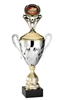 Premium Metal Gold/Silver<BR> Flame Cornhole Trophy Cup<BR> 20 Inches
