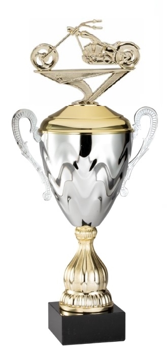 Premium Metal Gold/Silver<BR> Chopper Trophy Cup<BR> 20 Inches