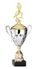 Up to 16 Year<BR>Premium Metal Gold/Silver<BR> Motion Male BasketballTrophy Cup<BR> 20 Inches