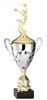 Premium Metal Gold/Silver<BR> Motion Cheer Trophy Cup<BR> 20 Inches
