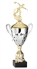 Premium Metal Gold/Silver<BR> Male Bowler Trophy Cup<BR> 20 Inches