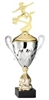 Premium Metal Gold/Silver<BR> Female Soccer Trophy Cup<BR> 20 Inches
