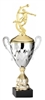 Premium Metal Gold/Silver<BR> Male Volleyball Trophy Cup<BR> 20 Inches