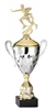 Premium Metal Gold/Silver<BR> Male Flag Football Trophy Cup<BR> 20 Inches