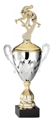 Premium Metal Gold/Silver<BR> Wrestling Trophy Cup<BR> 20 Inches
