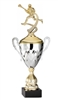 Premium Metal Gold/Silver<BR> Male Lacrosse Trophy Cup<BR> 20 Inches