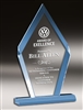 Premium Arrowhead<BR> Blue Acrylic Trophy<BR> 8.75 & 10.75 Inches