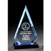 Premium Diamond<BR> Blue Acrylic Trophy<BR> 8.25 or 9.75 Inches