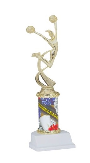 Cheerleading Theme Trophy<BR> 10 Inches