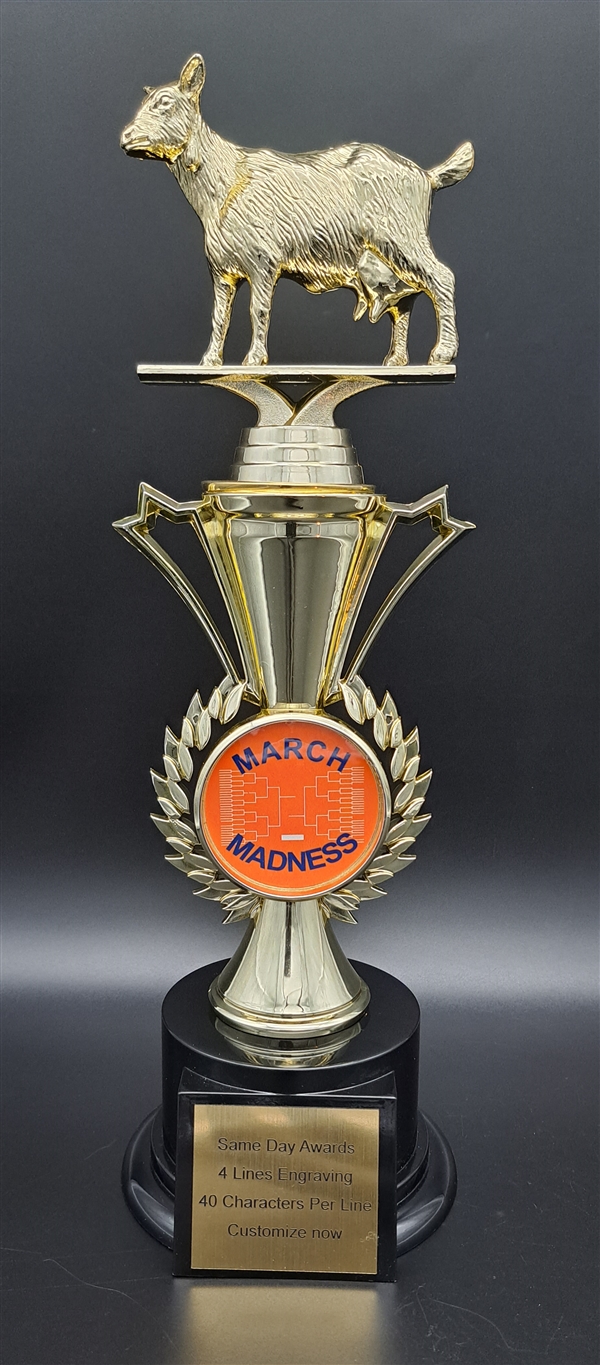 March Madness<BR> Basketball Trophy<BR> 12.5 Inches