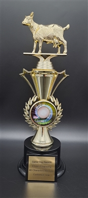 Golf<BR> GOAT Trophy<BR> 12.5 Inches