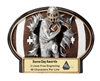 Burst Thru Football<BR> Wall Plaque or Stand Up Trophy<BR> 7 1/4" x 5.5"