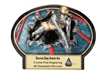 Burst Thru Female Swimming<BR>Wall Plaque or Stand Up Trophy<BR> 7 1/4" x 5.5"