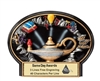 Burst Thru Lamp<BR> Wall Plaque or Stand Up Trophy<BR> 7 1/4" x 5.5"