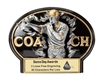 Burst Thru Coach <BR> Wall Plaque or Stand Up Trophy<BR> 7 1/4" x 5.5"