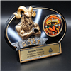 Burst Thru G.O.A.T. <BR>Chili Cook-Off or Custom Logo<BR>Wall Plaque or Stand Up Trophy<BR> 7 1/4" x 5"