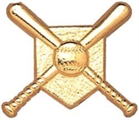 Chenille Pin<BR> Baseball Home Plate