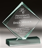 Executive Diamond<BR> Jade Acrylic Trophy<BR> 5.75 Inches