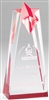 Executive Star<BR> Red Acrylic Trophy<BR> 6 or 10 Inch