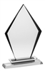 Arrowhead Ebony Accent<BR> Crystal Trophy<BR> 7.25 to 8.5 Inches