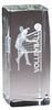 Jr. Collegiate<BR> Female Volleyball<BR> Crystal Trophy<BR> 4.5 Inches