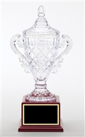 The Rosewood<BR> Crystal Trophy Cup<BR> 13.5 or 15.5 Inches
