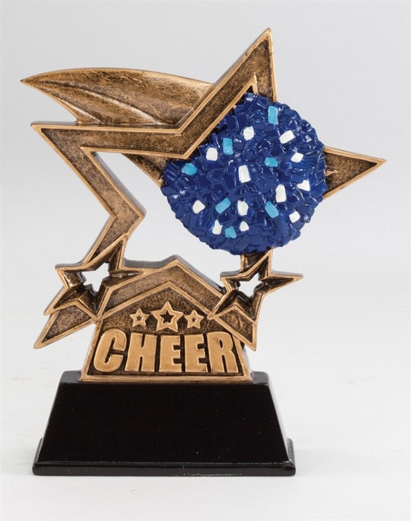 Dynamic Shooting Star<BR> Cheer Trophy<BR> 6.5 Inches