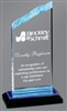 Peak Reflection<BR> Blue Acrylic Trophy <BR> 7 to 9 Inches