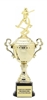 Monaco XL Gold Cup<BR> Motion Female Softball Trophy<BR> 18.5 Inches
