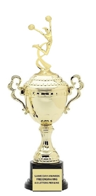 Monaco XL Gold Cup<BR> Motion Cheer Trophy<BR> 18.5 Inches