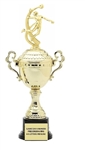 Monaco XL Gold Cup<BR> Female Motion Volleyball Trophy<BR> 18.5 Inches