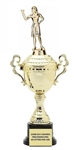 Monaco XL Gold Cup<BR> Female Dart Thrower Trophy<BR> 18.5 Inches