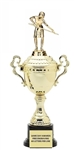 Monaco XLGold Cup<BR> Female Billiards Trophy<BR> 18.5 Inches