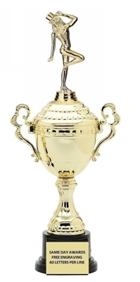 Monaco XL Gold Cup<BR> Tap Dancer Trophy<BR> 18.5 Inches