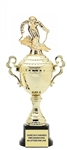 Monaco XL Gold Cup<BR> Female Snow Skiing Trophy<BR> 18.5 Inches