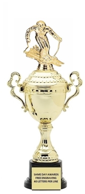 Monaco XL Gold Cup<BR> Female Snow Skiing Trophy<BR> 18.5 Inches