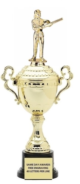 Monaco XL Gold Cup<BR> Female Skeet Shooter Trophy<BR> 18.5 Inches