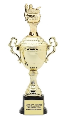 Monaco XL Gold Cup <BR>Chili Pot Trophy<BR> 18.5 Inches