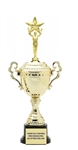 Monaco XL Gold Cup<BR> Male Victory with Star Trophy<BR> 18.5 Inches