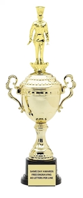 Monaco XL Gold Cup<BR> Chef Trophy<BR> 18.5 Inches